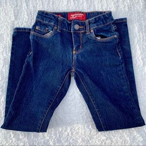 Arizona Jean Co Girls Blue Jeans SZ 8 Slim Skinny